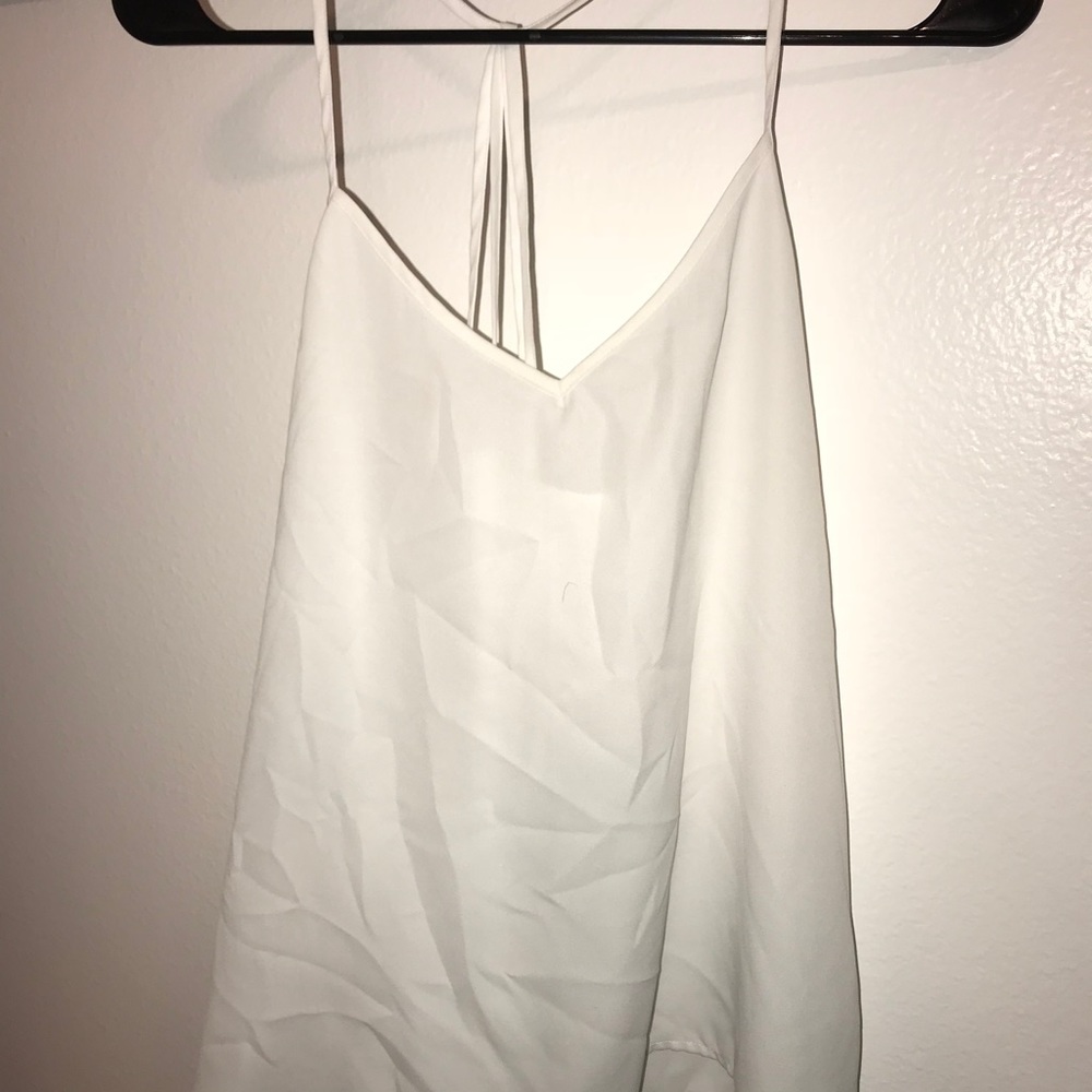 White Loose Fit Abercrombie Tank Top